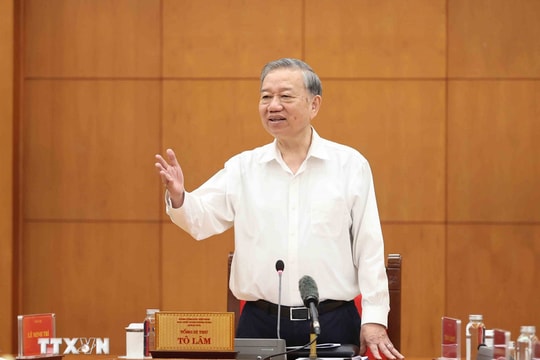 Tổng Bí thư Tô Lâm: Kiên quyết ngăn chặn, đẩy lùi tham nhũng, lãng phí, tiêu cực với tinh thần “nói ít làm nhiều, làm đến cùng”