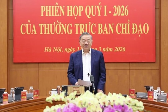 5 điểm nổi bật về công tác pháp luật trong kết luận của Tổng Bí thư Tô Lâm, Trưởng Ban Chỉ đạo Trung ương về hoàn thiện thể chế, pháp luật tại Phiên họp quý I/2026 của Thường trực Ban Chỉ đạo