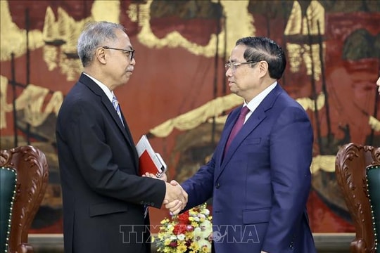 Thủ tướng Phạm Minh Chính tiếp Đại sứ Indonesia tại Việt Nam