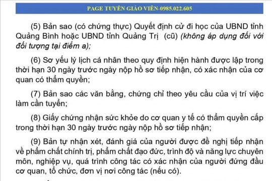 Quảng Trị: Ngành giáo dục đề nghị công an xử lý việc rao bán tài liệu ôn thi tuyển giáo viên