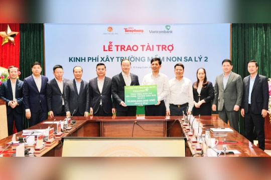 Vietcombank tặng 10 tỷ đồng xây dựng Trường Mầm non Sa Lý 2 tại Bắc Ninh