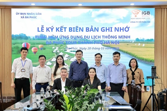 IGB Group và UBND xã Đa Phúc thống nhất hợp tác phát triển phần mềm du lịch thông minh