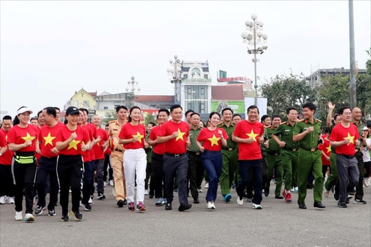 Nghệ An: Gần 4.000 người tham gia Ngày chạy Olympic vì sức khỏe toàn dân