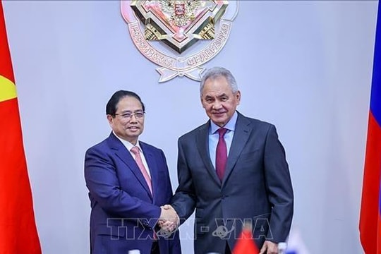 Thủ tướng Phạm Minh Chính tiếp Thư ký Hội đồng An ninh Liên bang Nga