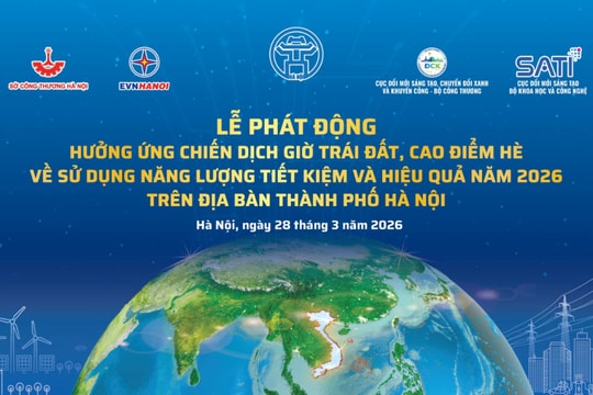 Hà Nội sẽ phát động hưởng ứng Chiến dịch Giờ Trái đất