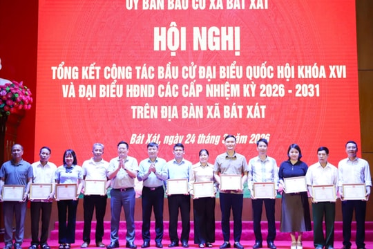 Nhiều địa phương ở Lào Cai tổng kết công tác bầu cử