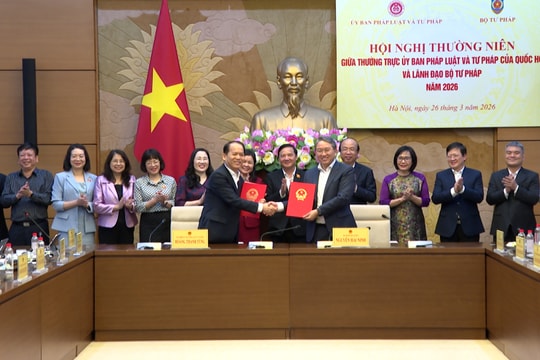 Nâng cao hiệu quả công tác phối hợp giữa Ủy ban Pháp luật và Tư pháp với Bộ Tư pháp
