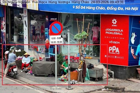 Công an Hà Nội tiếp tục đẩy mạnh xử lý lấn chiếm vỉa hè bằng “phạt nguội” qua hình ảnh