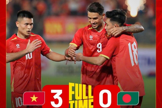 Thắng Bangladesh 3 - 0, đội tuyển Việt Nam sẵn sàng tiếp đón Malaysia