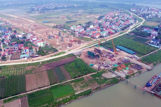 Bắc Ninh cho phép thi công cầu Hoài Thượng qua sông Đuống, yêu cầu bảo đảm an toàn đê điều