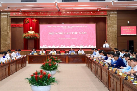 Hội nghị lần thứ năm Ban Chấp hành Đảng bộ TP. Hà Nội khóa XVIII