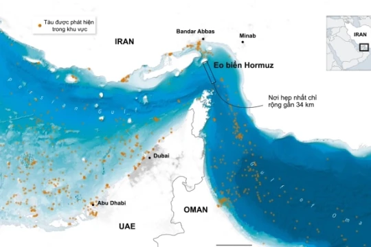Iran lập trạm thu phí qua eo biển Hormuz, công bố 5 nước được đi qua