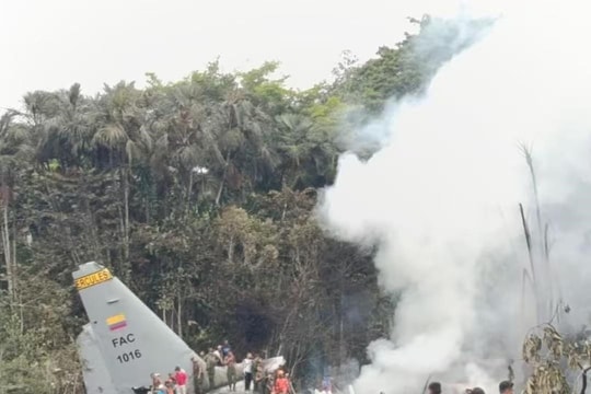 Condolences extended to Colombia over military transport plane crash