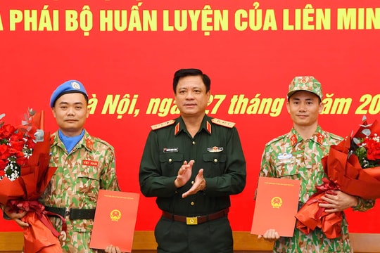 Việt Nam có thêm 2 sĩ quan tham gia hoạt động gìn giữ hòa bình Liên Hợp Quốc