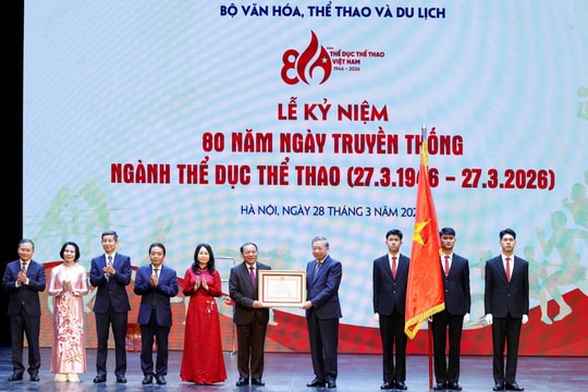 Tổng Bí thư Tô Lâm: Khẩn trương hoàn thiện thể chế phát triển thể dục thể thao theo hướng hiện đại, đồng bộ