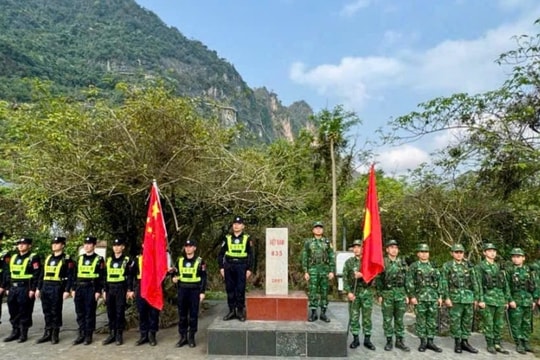 Cao Bằng: Đồn Biên phòng Đàm Thủy phối hợp tuần tra song phương quản lý, bảo vệ biên giới