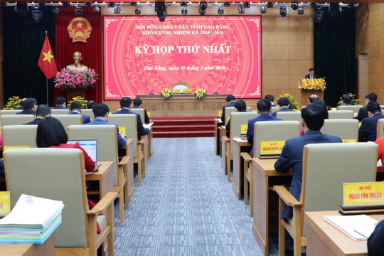 Cao Bằng khai mạc Kỳ họp thứ Nhất, HĐND tỉnh Khóa XVIII