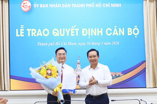 Ông Hoàng Vũ Thảnh giữ chức Giám đốc Sở Tài chính TP. Hồ Chí Minh