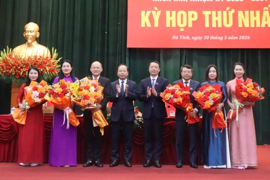 Ông Nguyễn Hồng Lĩnh tái đắc cử Chủ tịch HĐND tỉnh Hà Tĩnh Khóa XIX