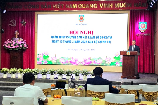 Bộ Tư pháp tổ chức Hội nghị Quán triệt chuyên sâu Kết luận 09-KL/TW của Bộ Chính trị