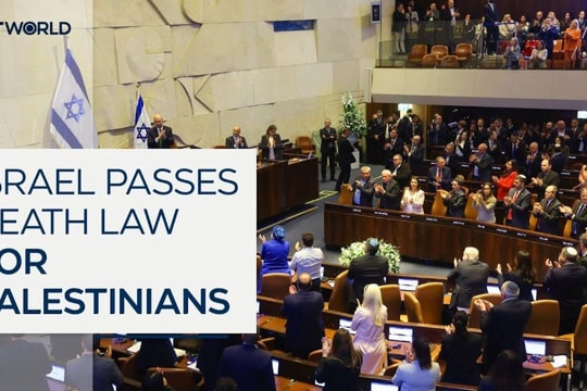Israel thông qua luật áp dụng án tử hình đối với người Palestine