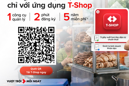 Techcombank ra mắt T-Shop: "Cú hích" đưa hộ kinh doanh lên môi trường số