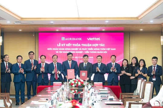Viettel ký hợp tác toàn diện với Agribank thúc đẩy chuyển đổi số và phát triển dịch vụ tài chính