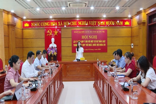 Quảng Trị: Góp ý hoàn thiện 4 dự thảo luật trình Quốc hội khóa XVI