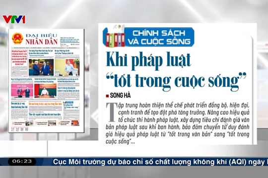 Điểm báo VTV1: Khi pháp luật ''tốt trong cuộc sống''