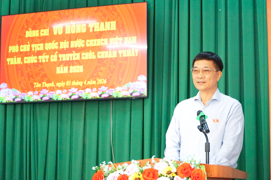 Phó Chủ tịch Quốc hội Vũ Hồng Thanh thăm, chúc Tết Chôl Chnăm Thmây đồng bào Khmer tại Cần Thơ