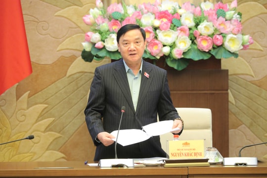 Phó Chủ tịch Quốc hội Nguyễn Khắc Định chủ trì họp về công tác chuẩn bị Kỳ họp thứ Nhất, Quốc hội khóa XVI