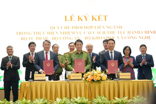 3 Bộ ký kết Quy chế liên ngành thực hiện nhiệm vụ cải cách thủ tục hành chính