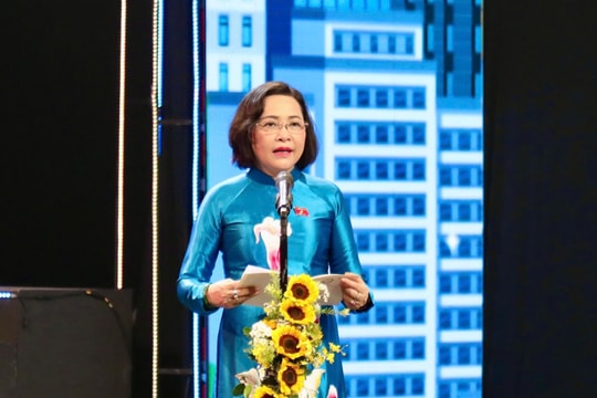 Phó Chủ tịch Quốc hội Nguyễn Thị Thanh dự Chương trình nghệ thuật chính luận “Nhân dân khỏe mạnh - Đất nước phát triển”