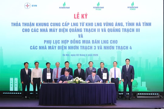 EVN và PV GAS phối hợp cung cấp LNG cho các dự án Quảng Trạch