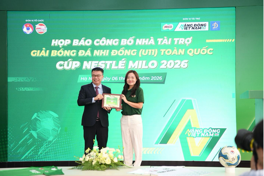 Nestlé MILO tiếp tục tài trợ Giải bóng đá Nhi đồng toàn quốc 2026