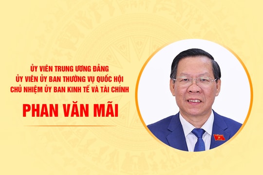 Tiểu sử Chủ nhiệm Ủy ban Kinh tế và Tài chính Phan Văn Mãi