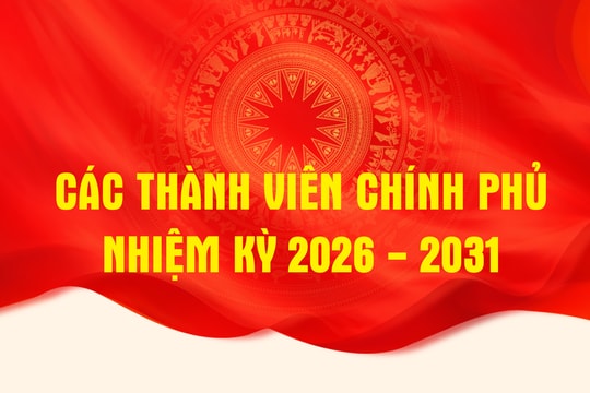 Các thành viên Chính phủ nhiệm kỳ 2026 - 2031