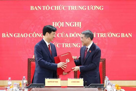 Hội nghị bàn giao công tác Trưởng Ban Tổ chức Trung ương