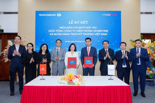 MobiFone & Techcombank ký kết hợp tác toàn diện, kiến tạo hệ sinh thái tài chính - công nghệ số