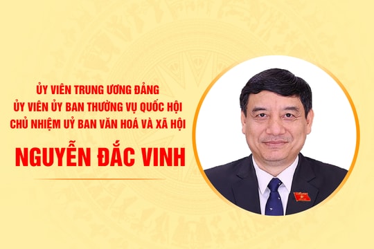 Tiểu sử Chủ nhiệm Ủy ban Văn hóa và Xã hội Nguyễn Đắc Vinh