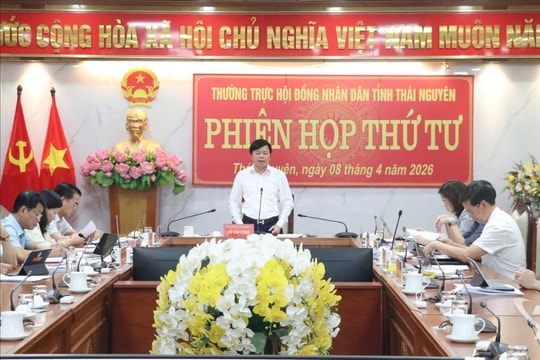 Thường trực HĐND tỉnh Thái Nguyên tổ chức phiên họp thứ Tư