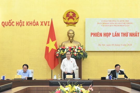Chủ tịch Quốc hội Trần Thanh Mẫn chủ trì Phiên họp thứ nhất, Ban Chỉ đạo về tổng rà soát hệ thống văn bản quy phạm pháp luật