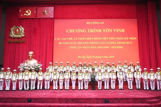 Bộ Công an tôn vinh 80 điển hình tiên tiến lực lượng Tham mưu Công an Nhân dân