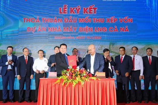 Khánh Hòa: Ký kết hợp đồng đầu tư kinh doanh dự án Nhà máy Nhiệt điện LNG Cà Ná