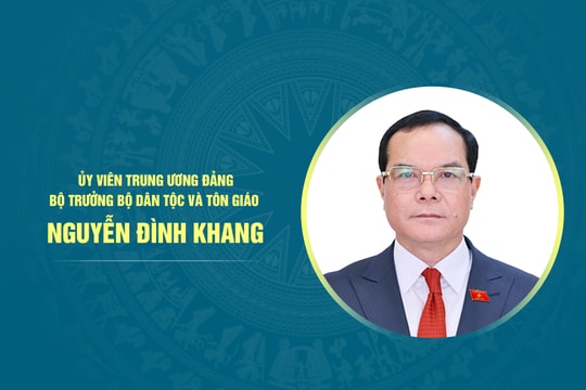Tiểu sử Bộ trưởng Bộ Dân tộc và Tôn giáo Nguyễn Đình Khang