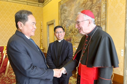 Chủ tịch Quốc hội Trần Thanh Mẫn hội kiến Thủ tướng Tòa thánh Vatican