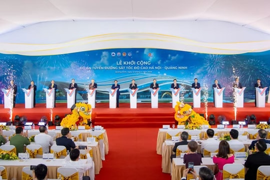 Khởi công tuyến đường sắt tốc độ cao Hà Nội - Quảng Ninh