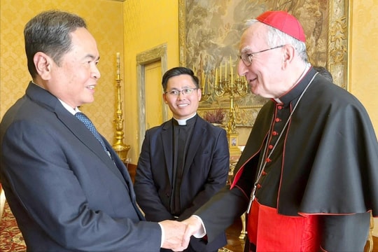 Chủ tịch Quốc hội Trần Thanh Mẫn hội kiến Thủ tướng Tòa thánh Vatican