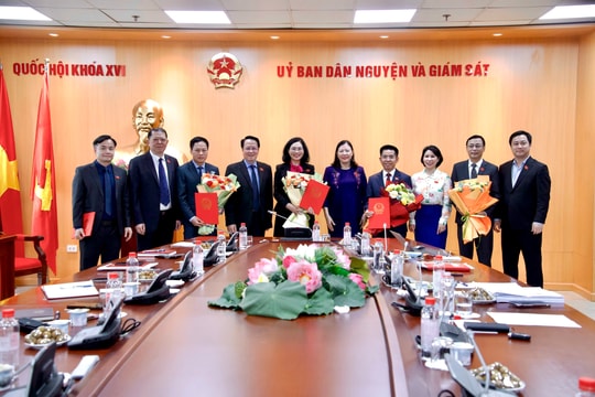 Ủy ban Dân nguyện và Giám sát công bố, trao Nghị quyết của Ủy ban Thường vụ Quốc hội về công tác cán bộ