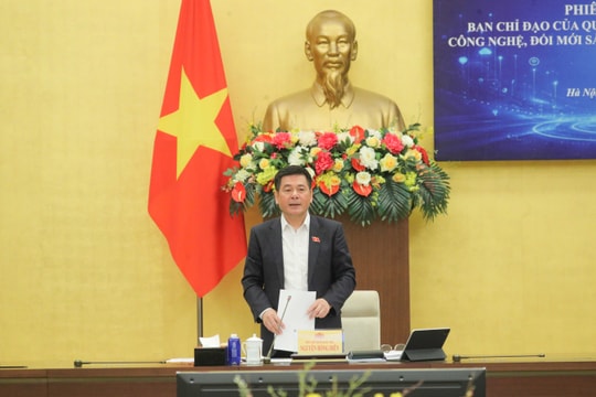 Phó Chủ tịch Quốc hội Nguyễn Hồng Diên chủ trì phiên họp Ban Chỉ đạo của Quốc hội về phát triển khoa học, công nghệ, đổi mới sáng tạo và chuyển đổi số quốc gia
